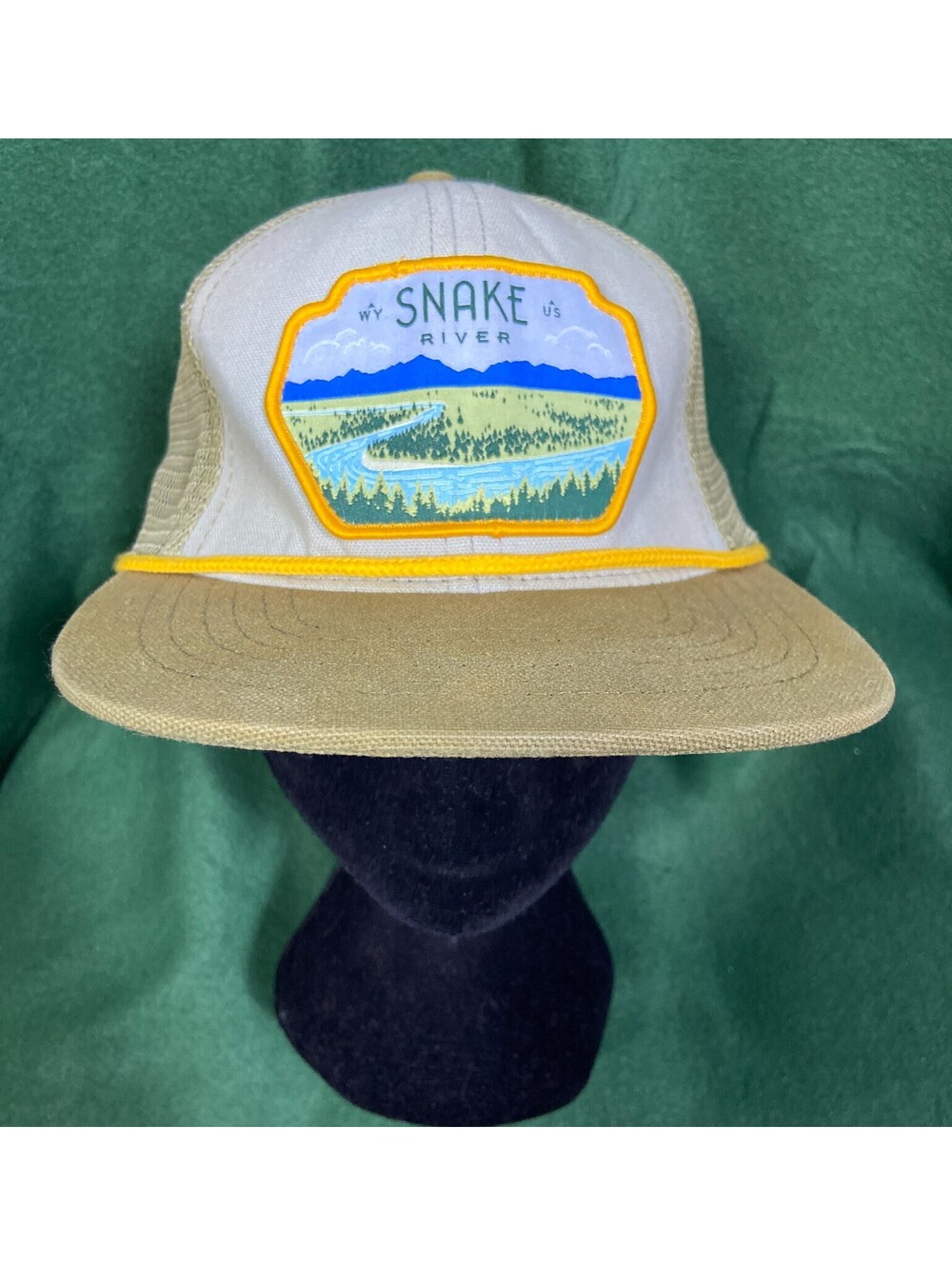 Sendero Provisions Snake River Snapback Trucker Hat Cap OSFM Mesh Snap Back Rope